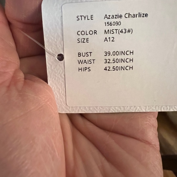 Azazie Sky Blue Gown bridesmaids dress or
Just extra nice. NWT. Not altered - Picture 4 of 8